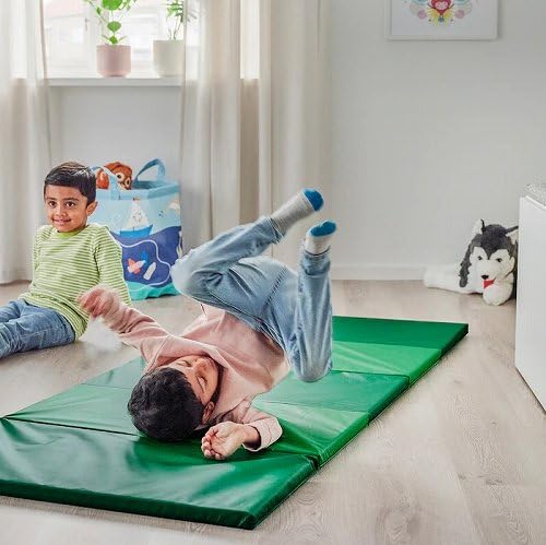 Amazon.co.jp: IKEA イケア 折りたたみ式ジムマット グリーン 78x185cm